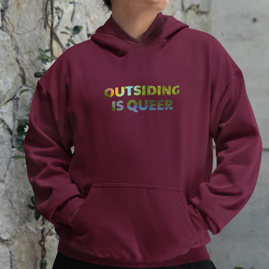 Outsiding is Queer - Rainbow Hoodie