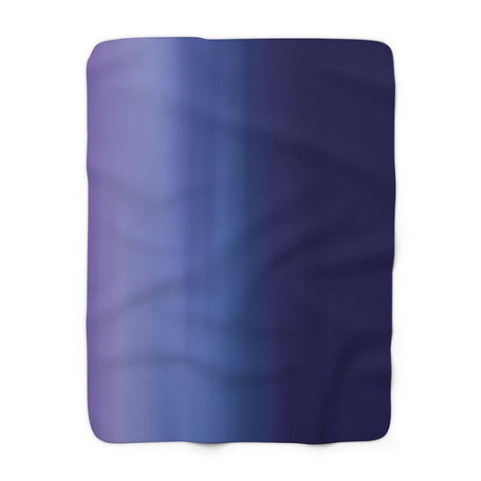 Purple Night Sky Sherpa Fleece Blanket