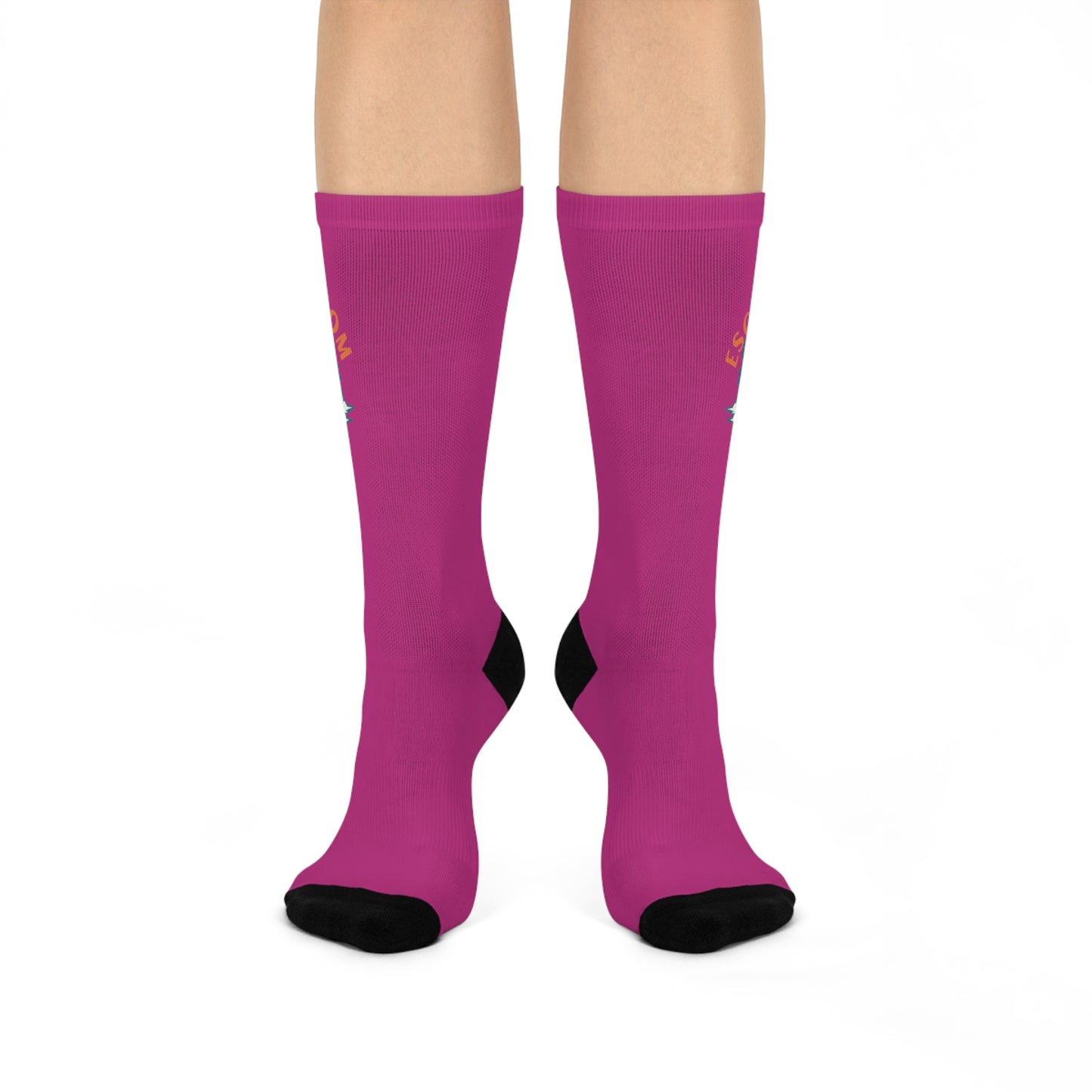 Escape Room Crew Socks in Pink