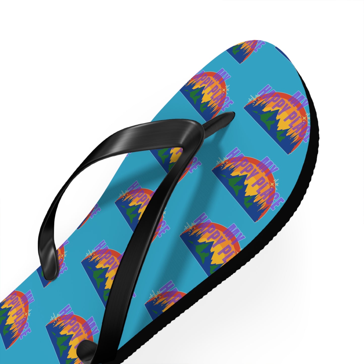 Happy Place Flip Flops in Turquoise