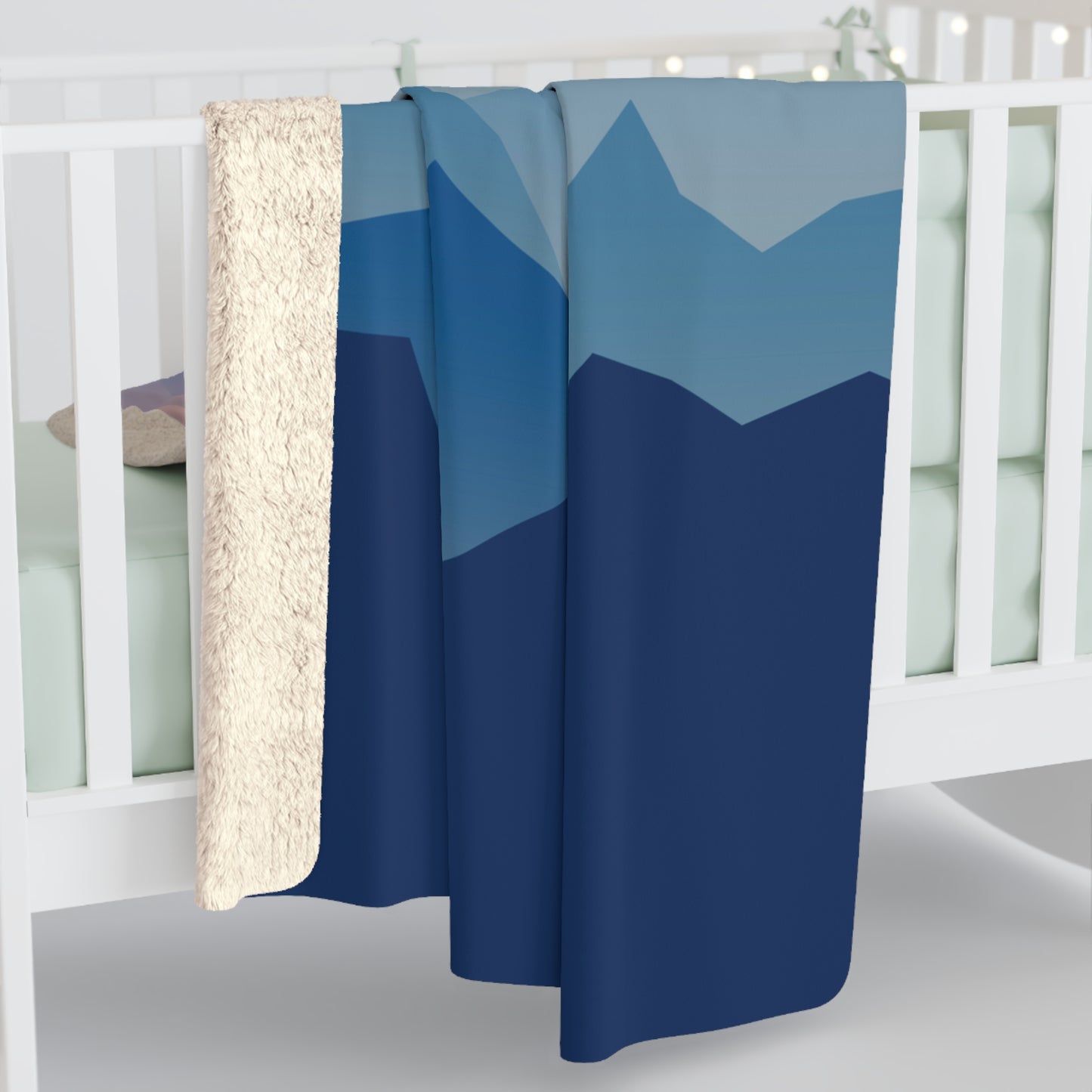 Sunrise Graphic Sherpa Fleece Blanket