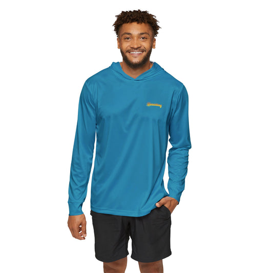 Sporty Sun Protection Hoodie in Turquoise