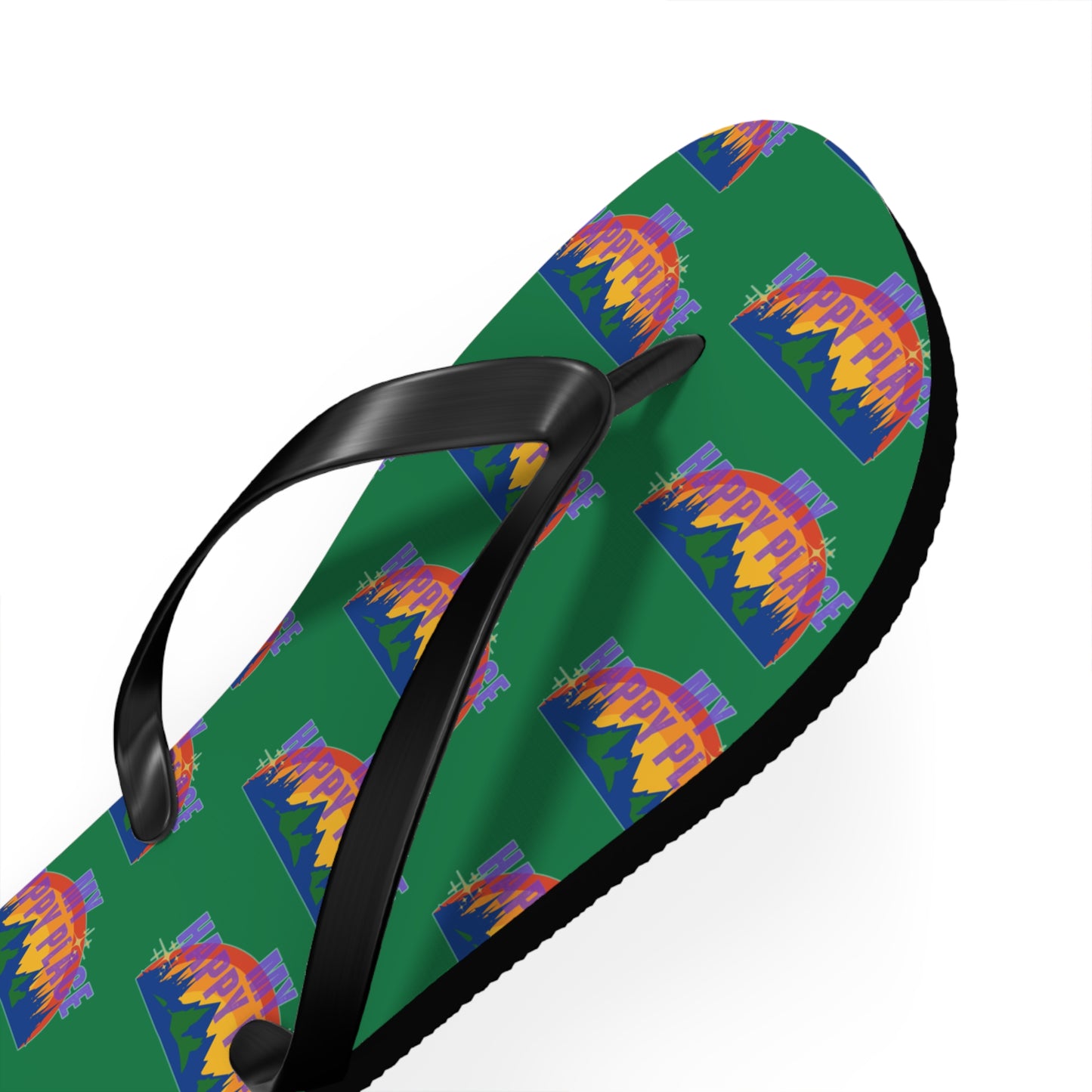 Happy Place Flip Flops in Green