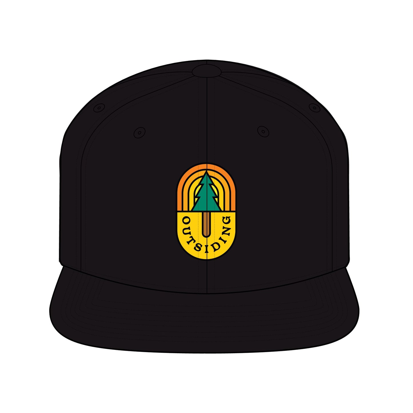 Outsiding Flat Snapback Embroidered Logo