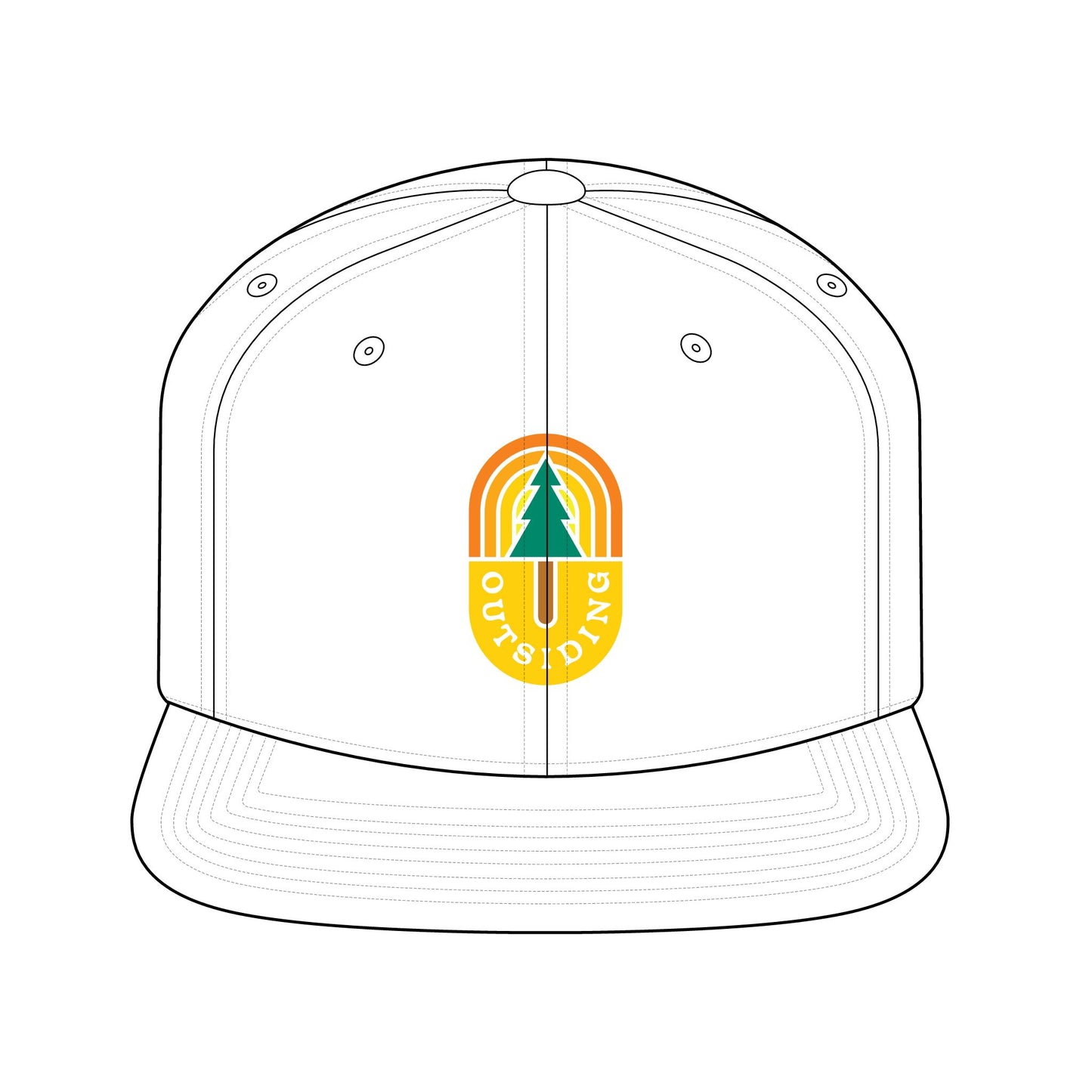 Outsiding Flat Snapback Embroidered Logo