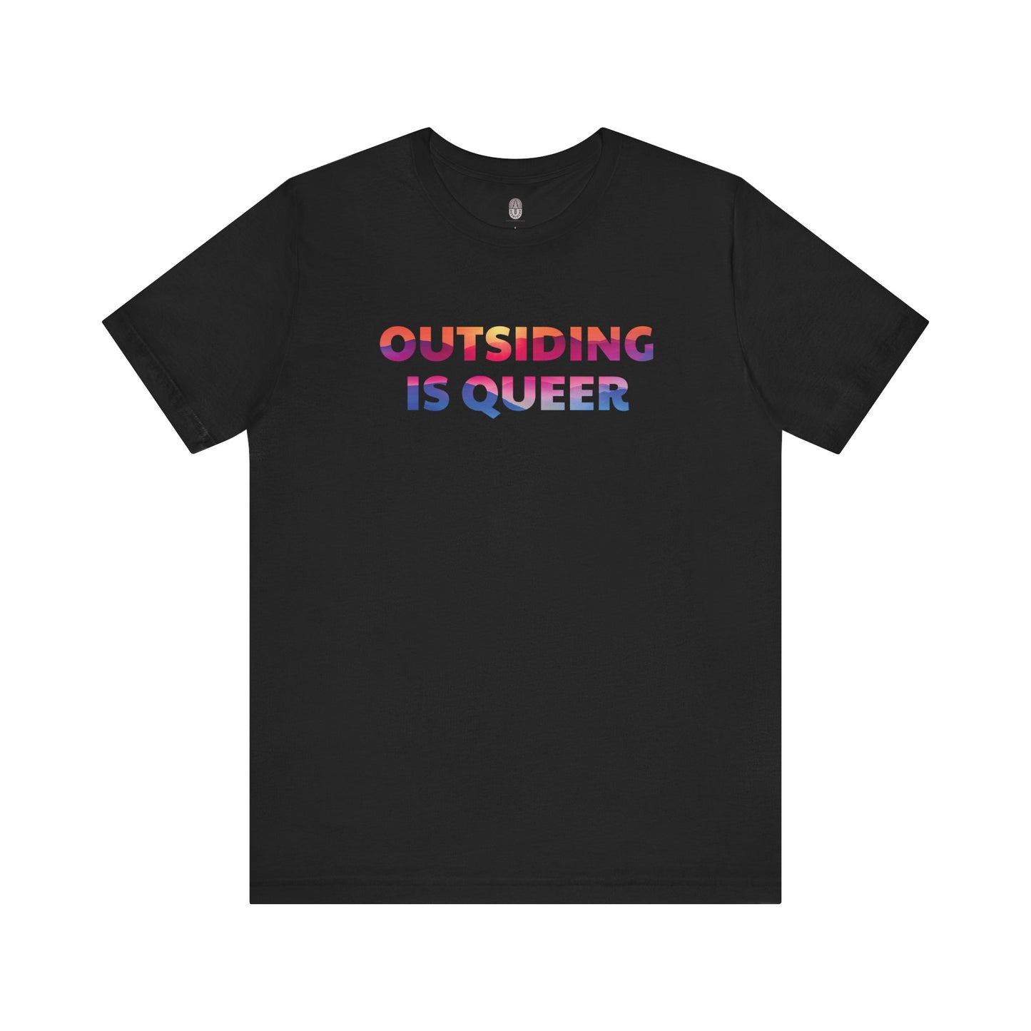 Outsiding Is Queer Tee - Mountains