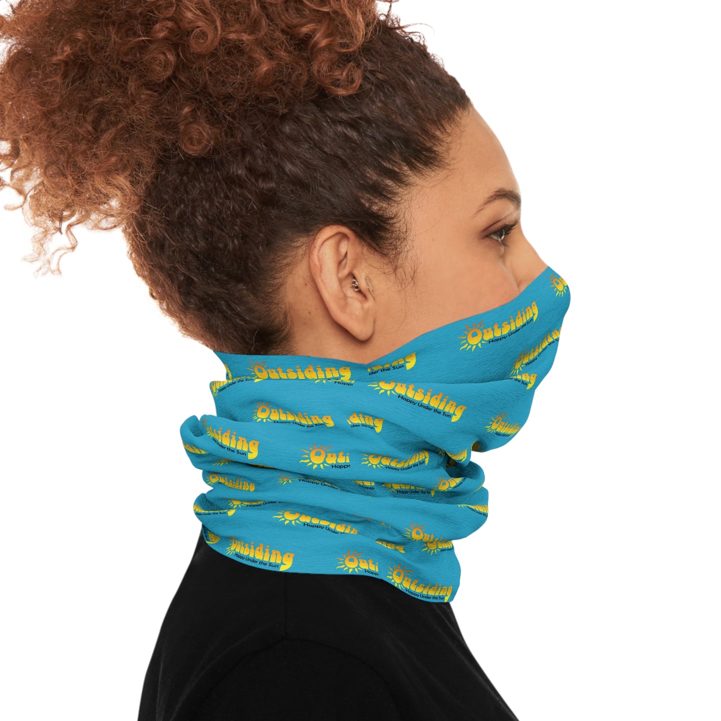 Outsiding Neck Gaiter in Turquoise