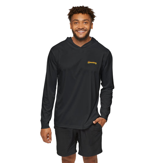 Sporty Sun Protection Hoodie in Black