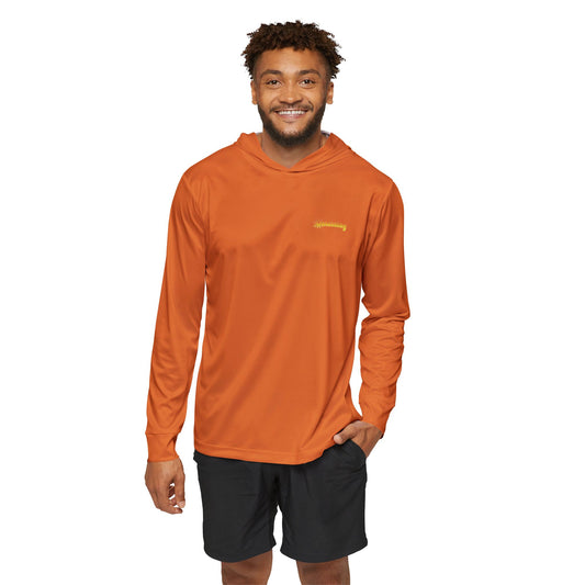 Sporty Sun Protection Hoodie in Orange