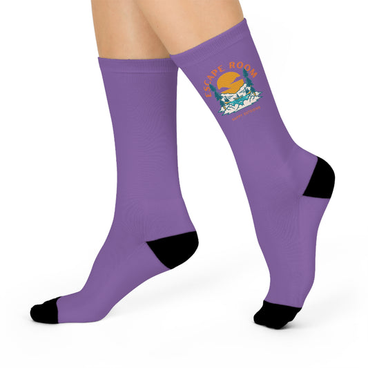 Escape Room Crew Socks in Purple