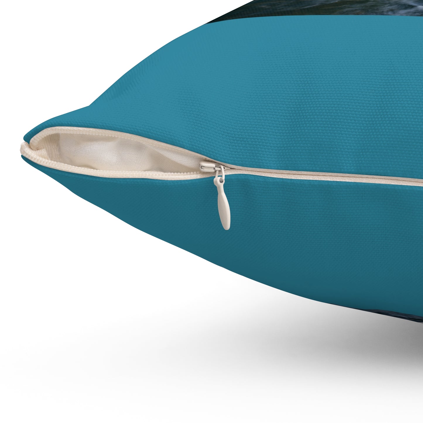 Take A Hike Square Pillow in Teal