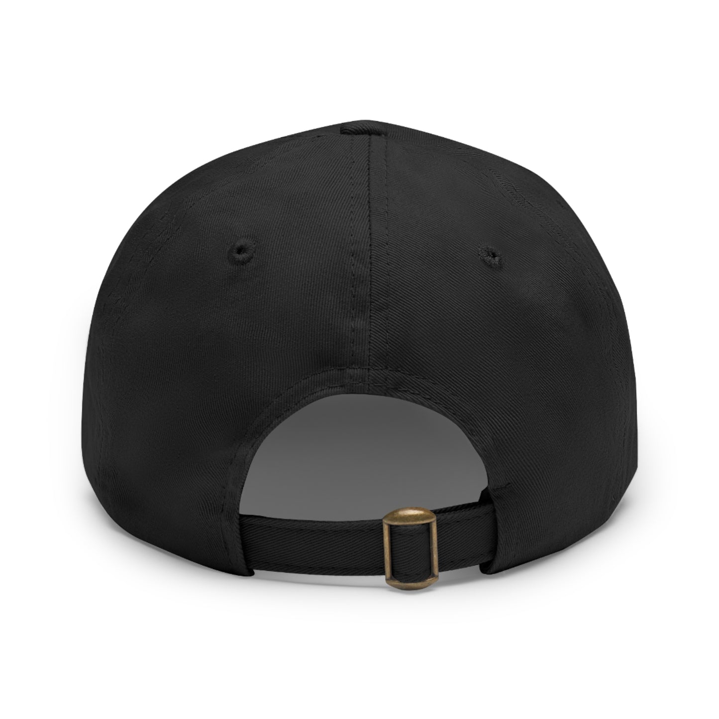 Happy Place Hat with Rectangular Leather Patch