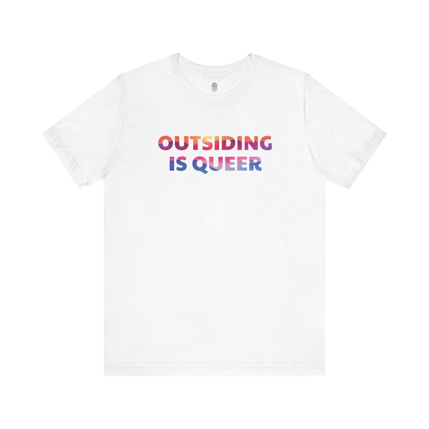 Outsiding Is Queer Tee - Mountains