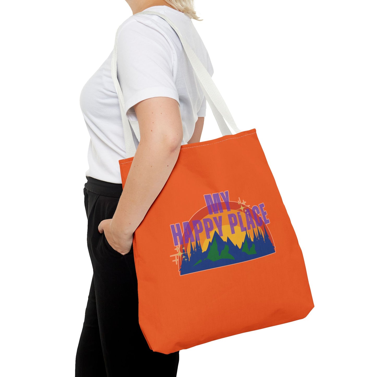 Happy Places Tote Bag - Orange