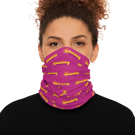 Outsiding Neck Gaiter in Pink