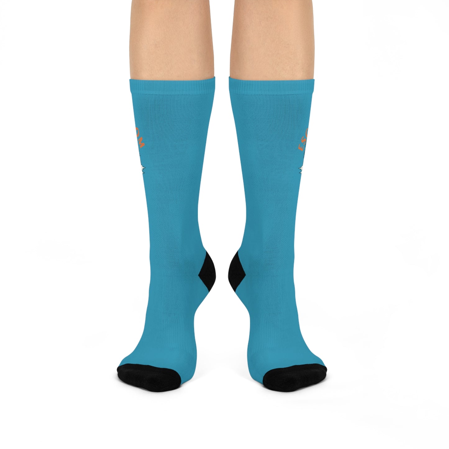 Escape Room Crew Socks in Turquoise