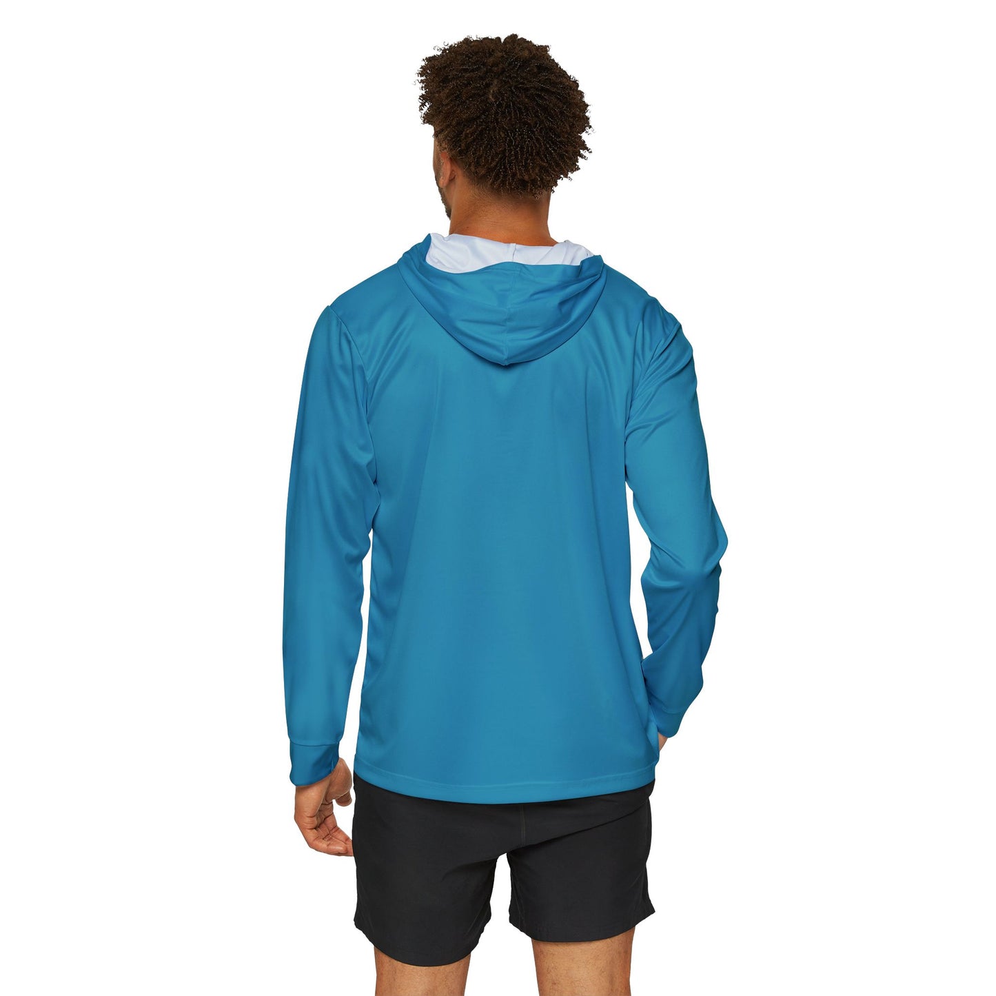 Sporty Sun Protection Hoodie in Turquoise