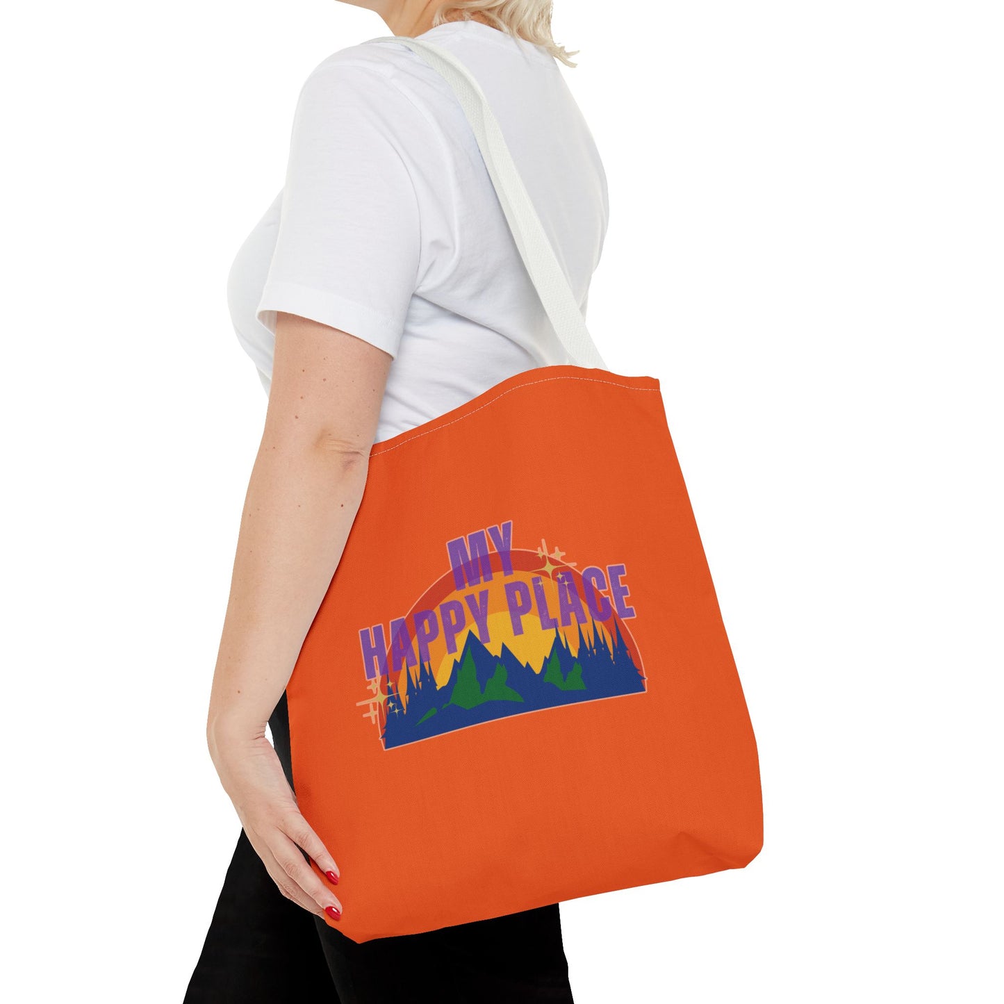 Happy Places Tote Bag - Orange