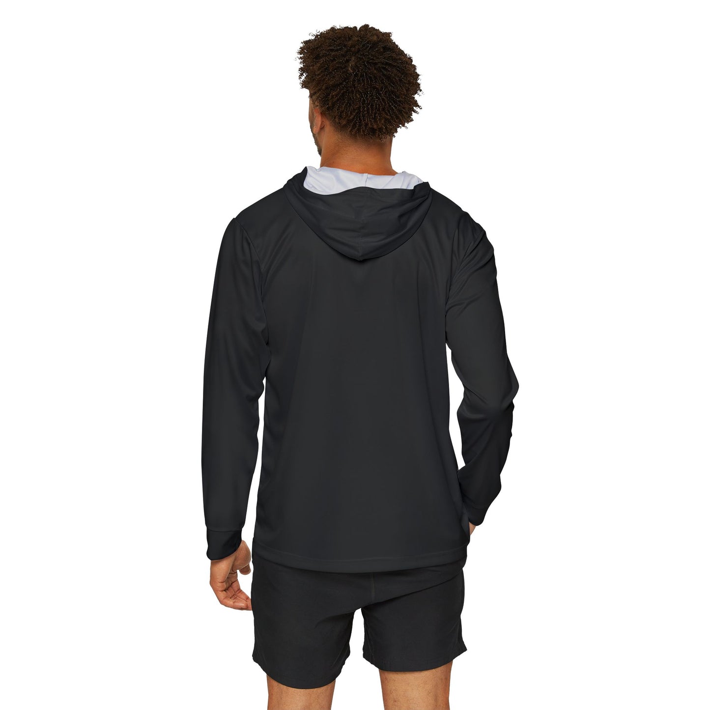 Sporty Sun Protection Hoodie in Black