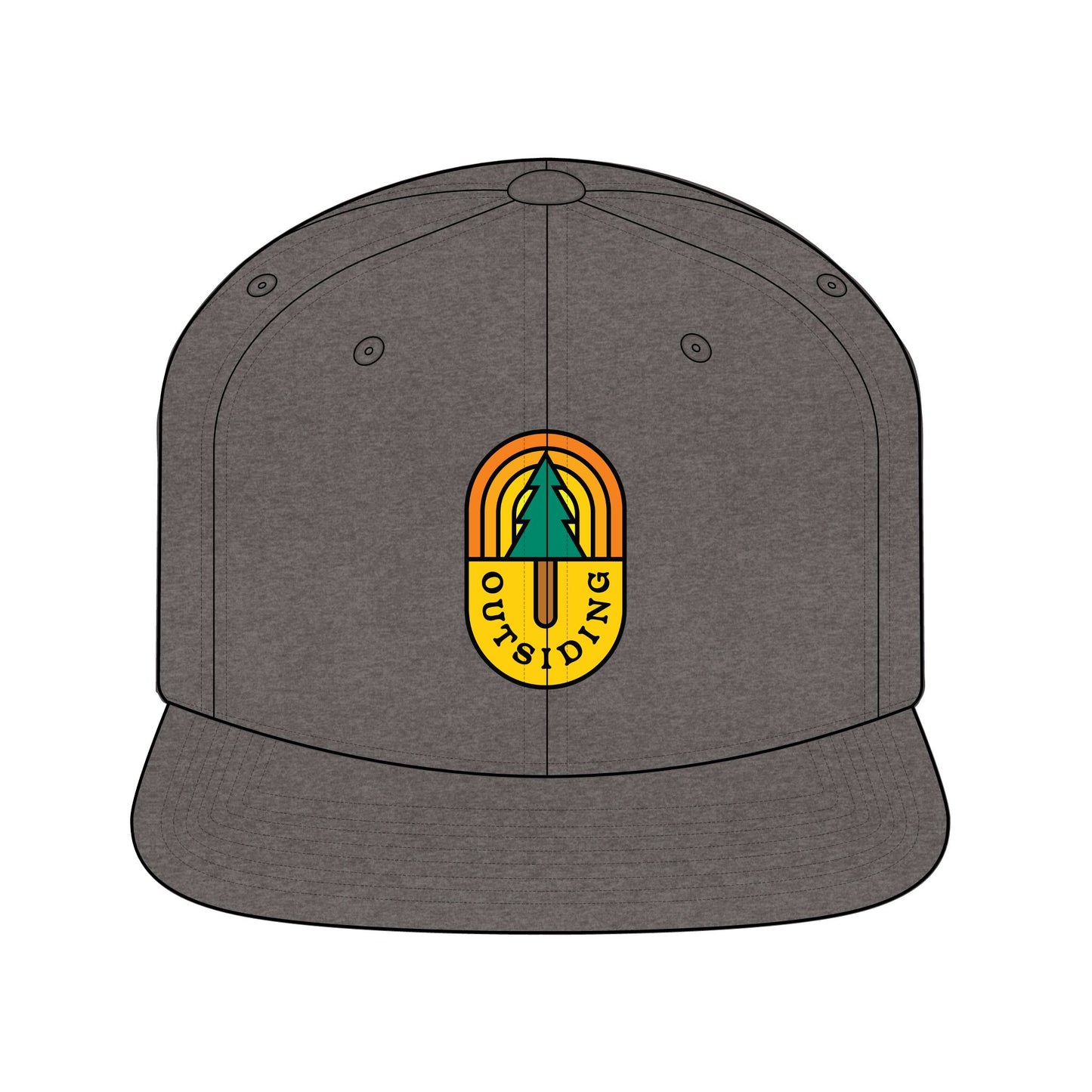 Outsiding Flat Snapback Embroidered Logo