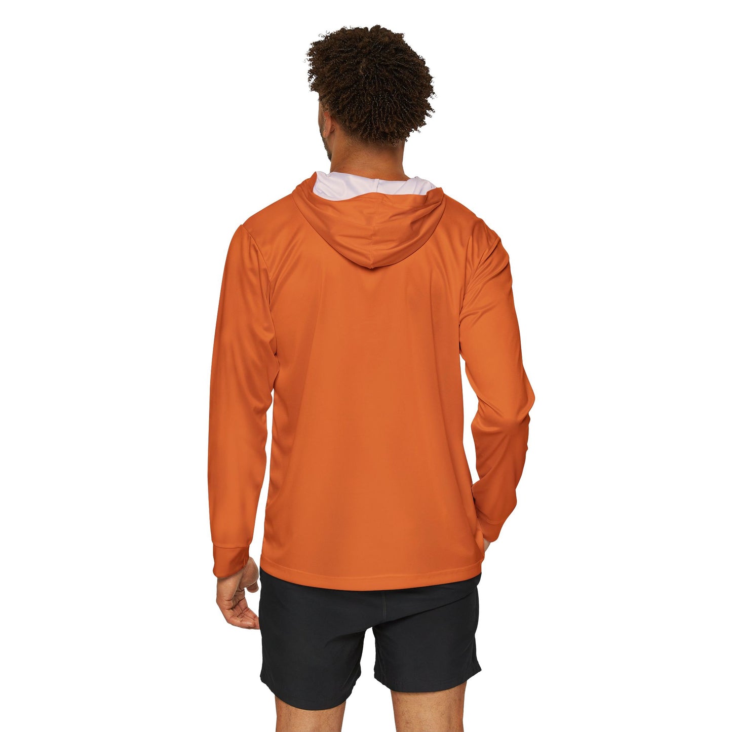 Sporty Sun Protection Hoodie in Orange