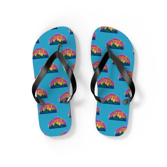 Happy Place Flip Flops in Turquoise