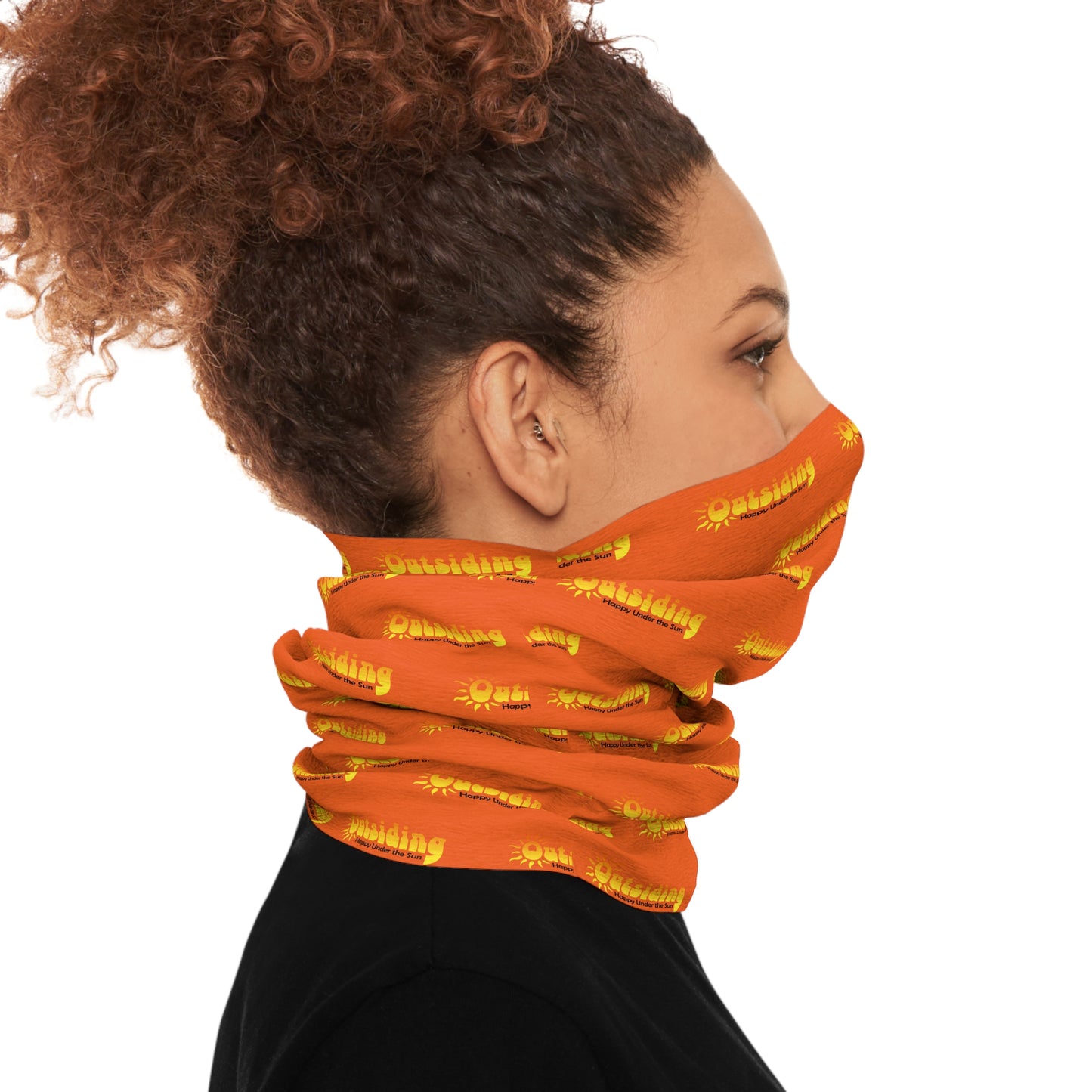 Outsiding Neck Gaiter in Orange