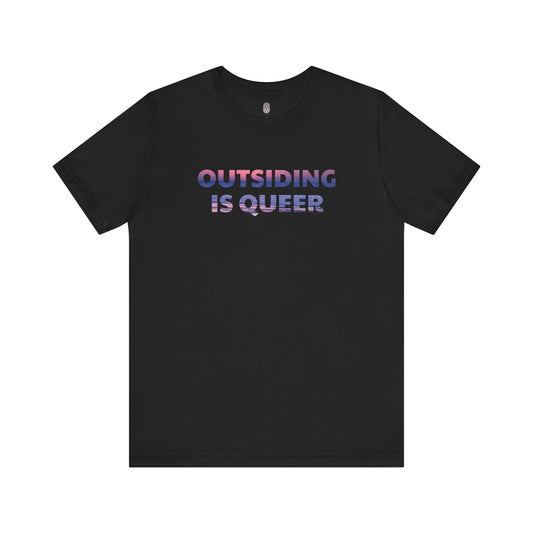 Outsiding Is Queer Tee - Sunset