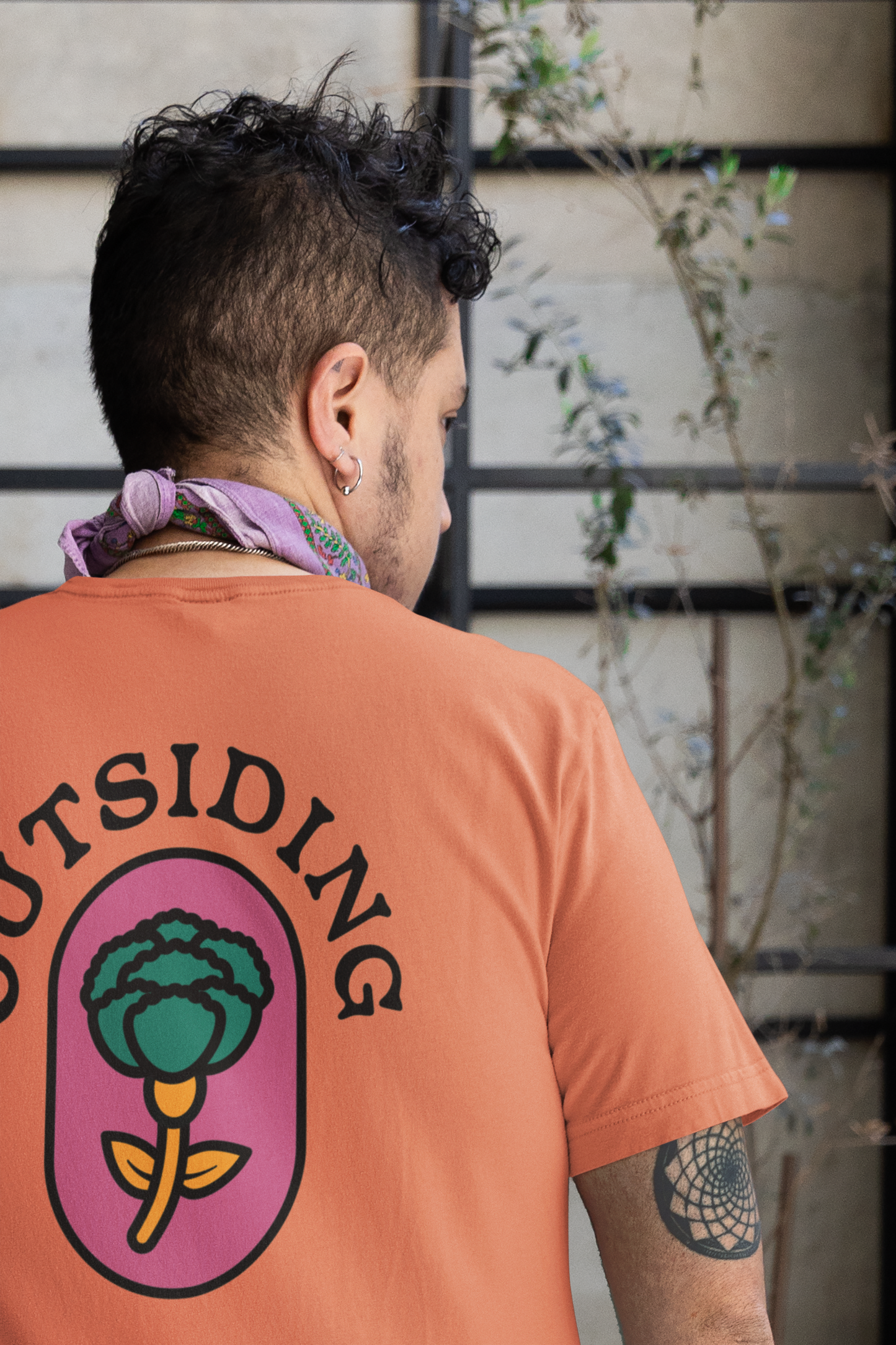 Outsiding Carnation Tee