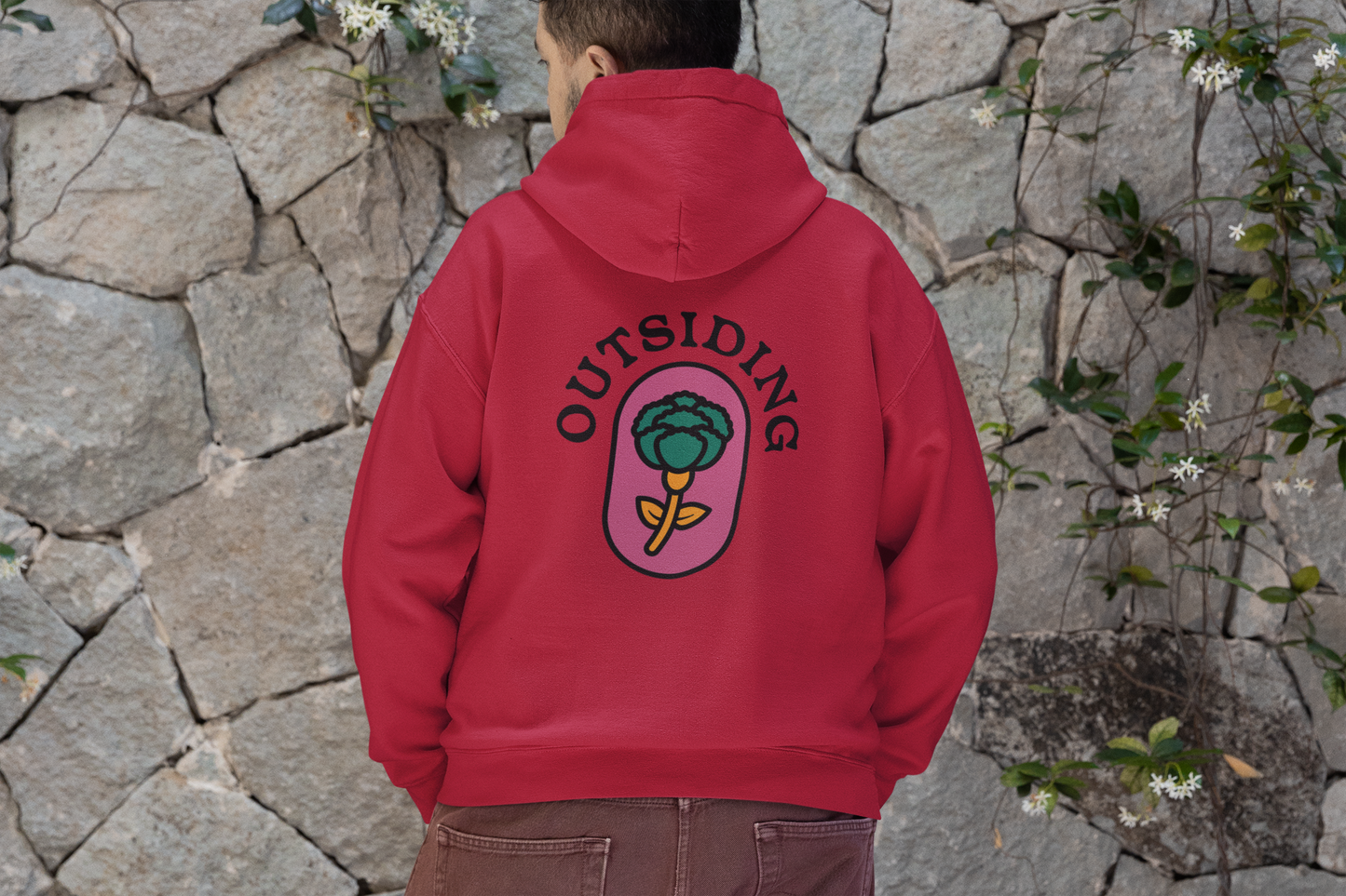 Outsiding Carnation Hoodie