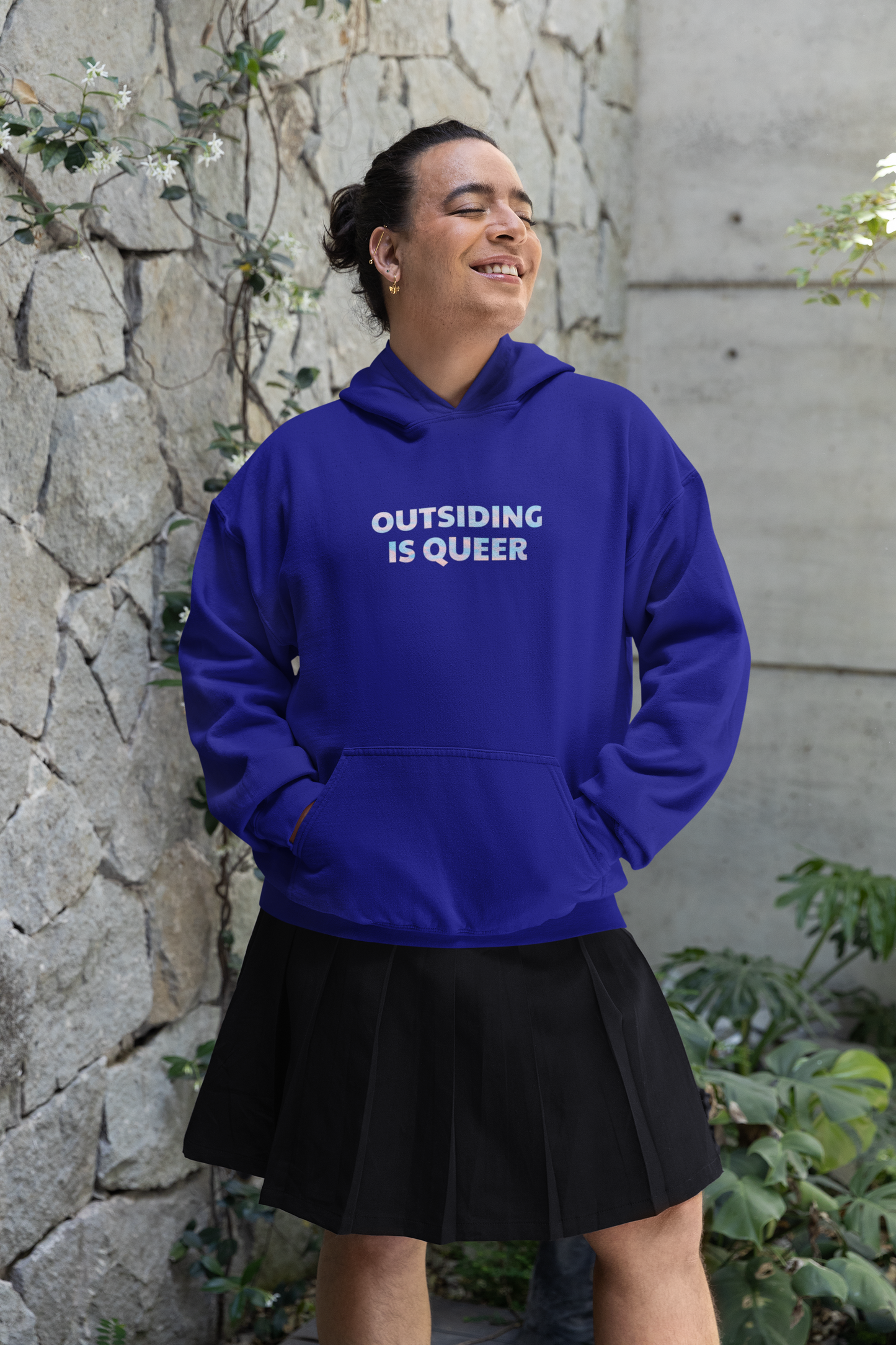 Outsiding is Queer - Trans Hoodie