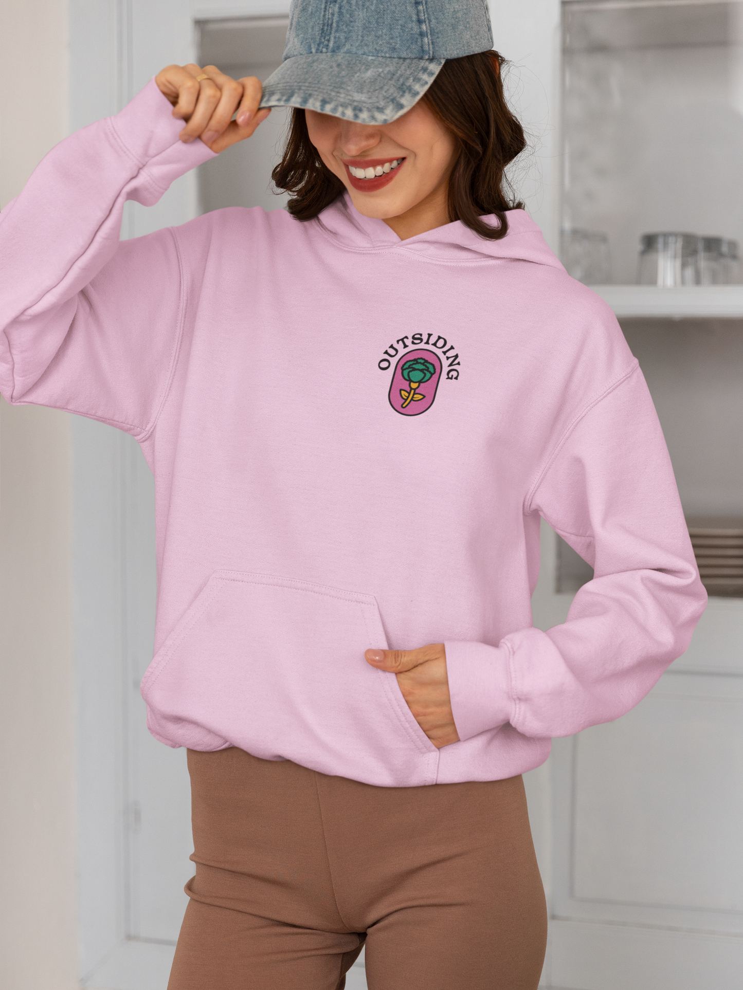 Outsiding Carnation Hoodie