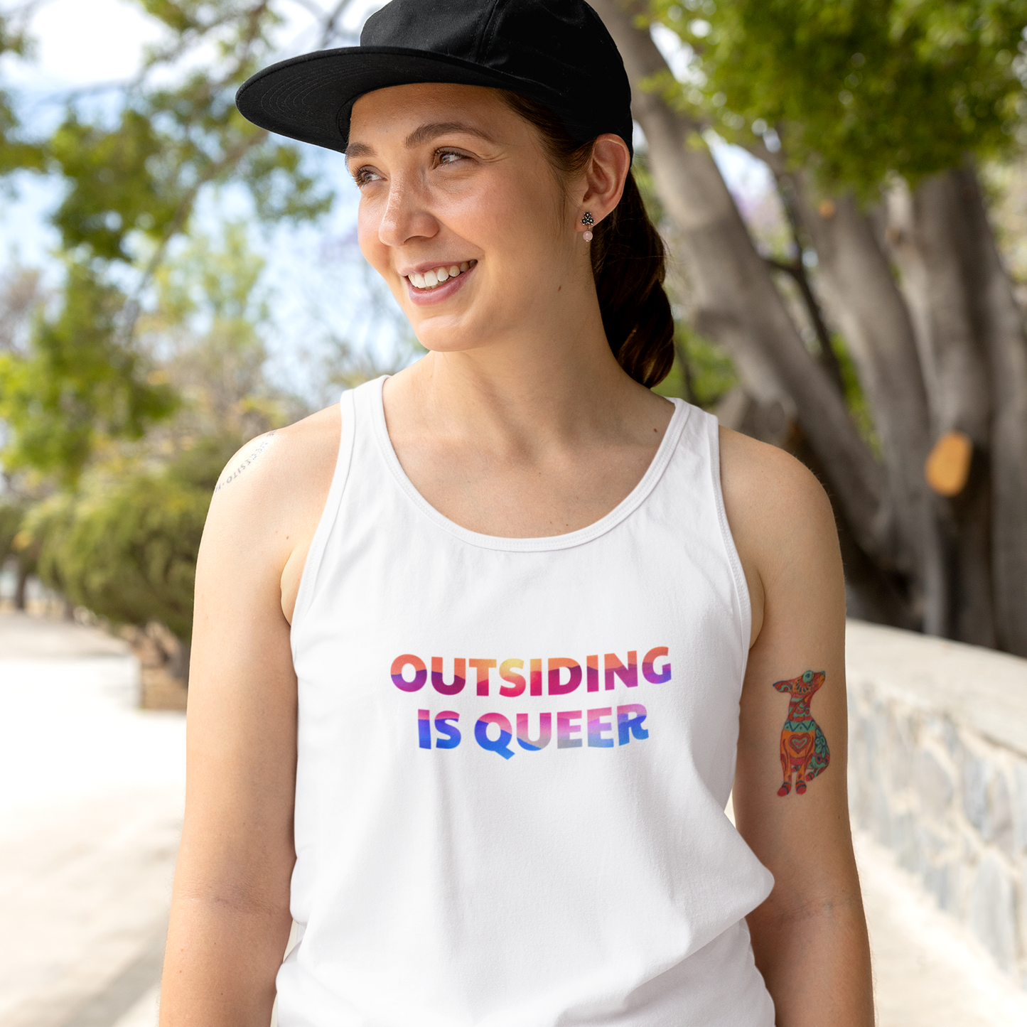 Outsiding is Queer Tank - Mountains