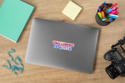 Outsiding is Queer - Mountains Decal