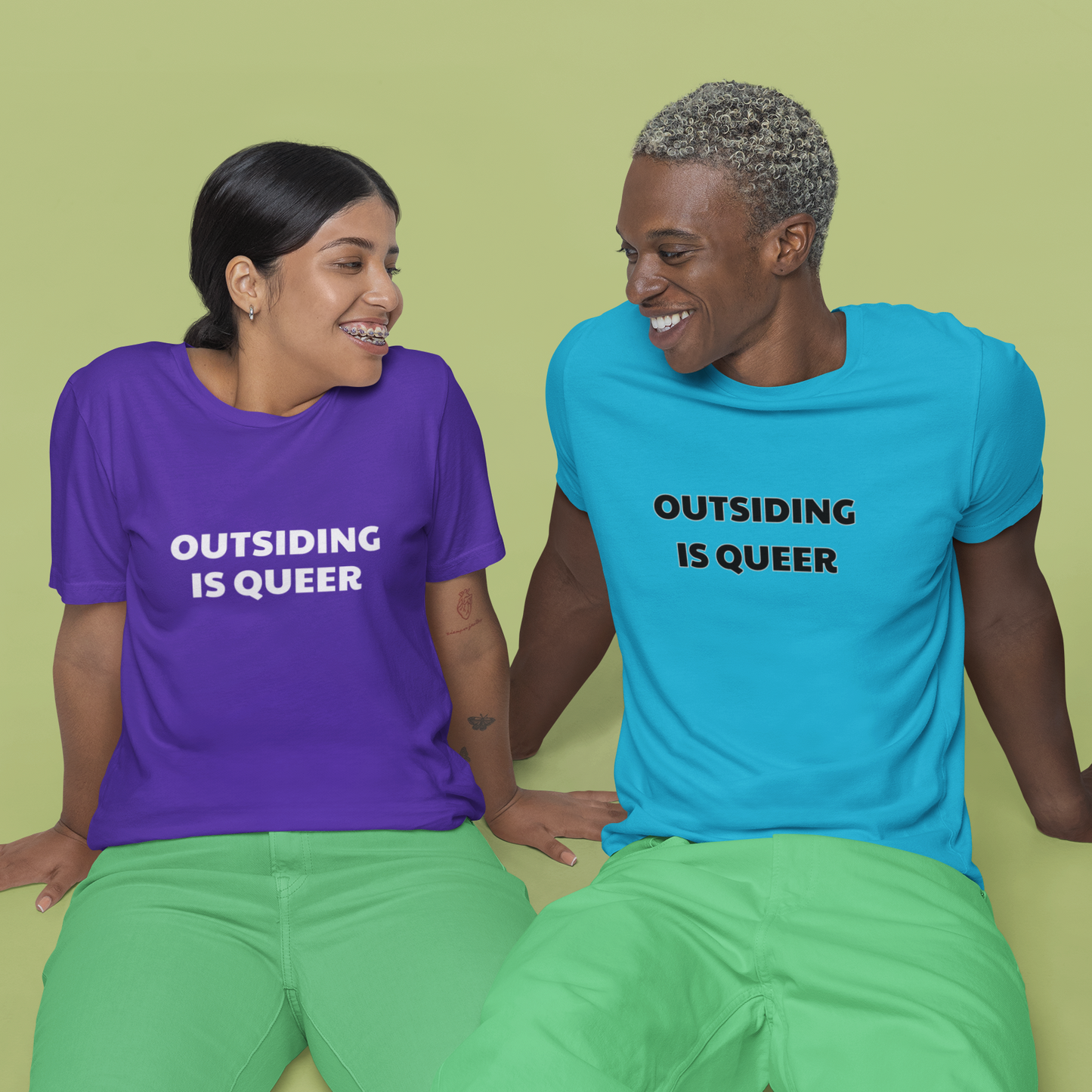 Outsiding Is Queer Tee - Statement