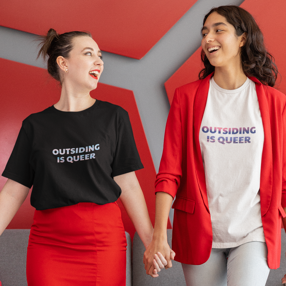 Outsiding Is Queer Tee - Trans
