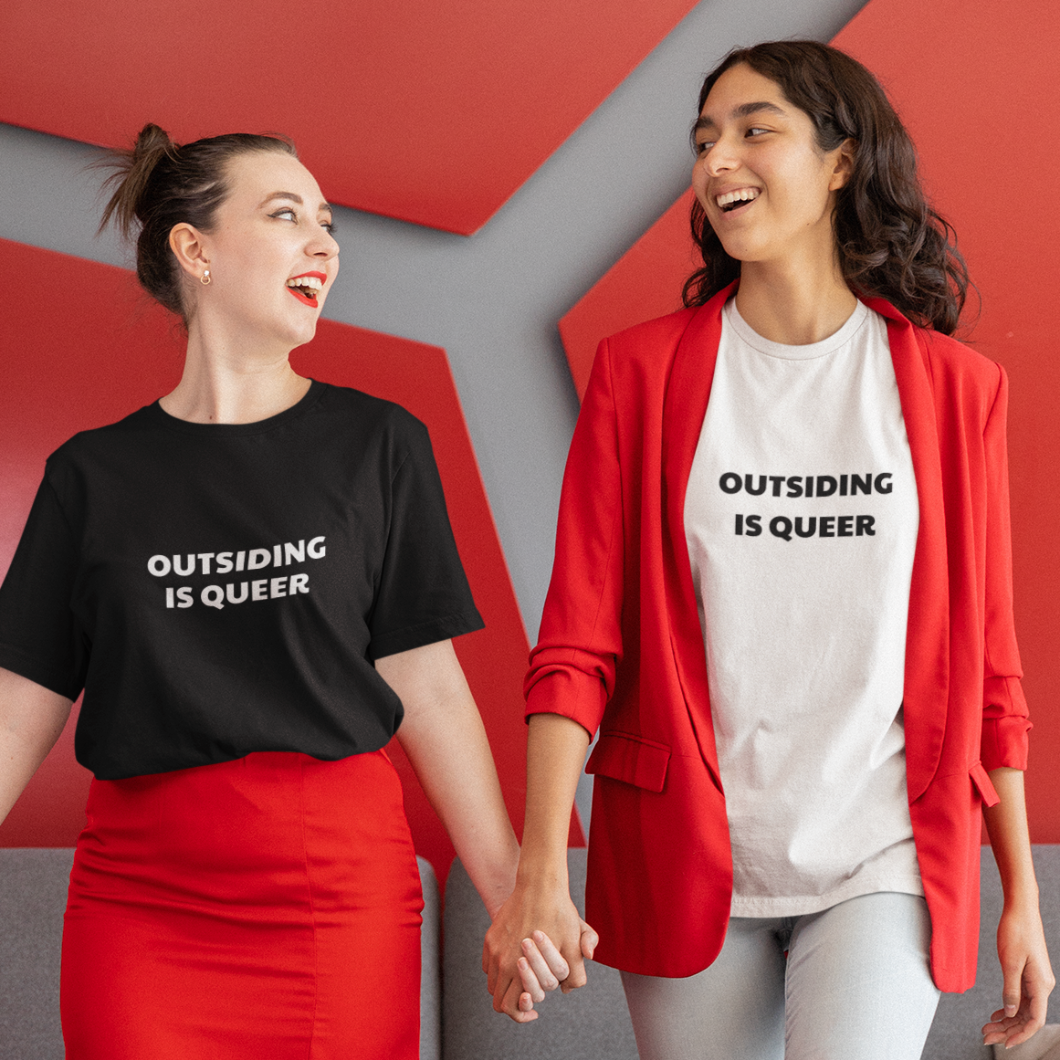 Outsiding Is Queer Tee - Statement